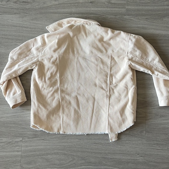 ZARA CREAM CORDUROY SHACKET - Picture 3 of 3